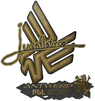Sticker | juanflatroo (ゴールド) | Antwerp 2022