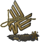 Sticker | juanflatroo (Gold) | Antwerp 2022