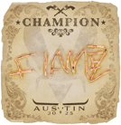 Sticker | FlameZ (Champion) | Austin 2025 image