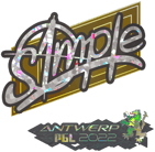 Sticker | s1mple (Glitter) | Antwerp 2022 image