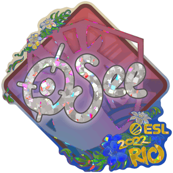Sticker | oSee (brokatowa) | Rio 2022