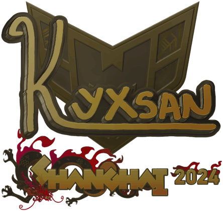 Sticker | kyxsan (dorada) | Shanghái 2024