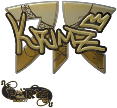 Sticker | KRIMZ (kulta) | Paris 2023