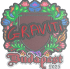 Sticker | Graviti (Embroidered) | Budapest 2025 Sticker | Graviti (Embroidered) | Budapest 2025 image