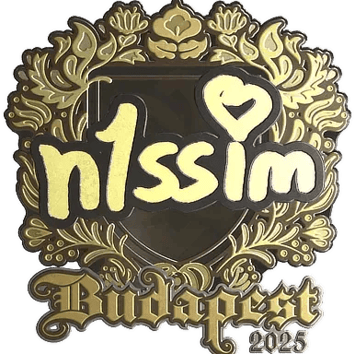Sticker | n1ssim (Gold) | Budapest 2025