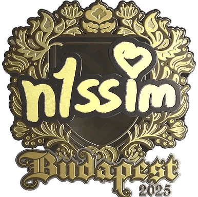 Sticker | n1ssim (Gold) | Budapest 2025