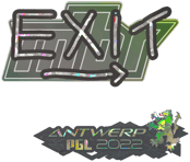 Sticker | exit (Glitter) | Antwerp 2022