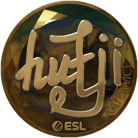 Sticker | hutji (Gold) | Katowice 2019 image