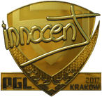 Sticker | innocent (Gold) | Krakow 2017 image
