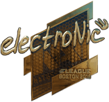 Sticker | electronic (Gold) | Boston 2018