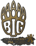 Sticker | BIG (Gold) | Antwerp 2022