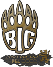 Sticker | BIG (Gold) | Antwerp 2022 Sticker | BIG (Gold) | Antwerp 2022 image