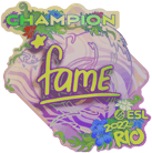 Sticker | fame (Holo, Champion) | Rio 2022 image