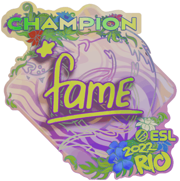 Sticker | fame (ホログラム、チャンピオン) | Rio 2022