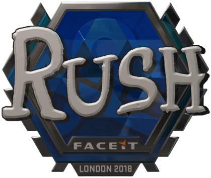 Sticker | RUSH (foliowana) | Londyn 2018