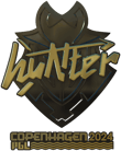 Sticker | huNter- (Gold) | Copenhagen 2024 image