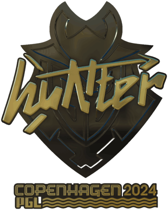Sticker | huNter- (złota) | Kopenhaga 2024