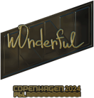 Sticker | w0nderful (Gold) | Copenhagen 2024 image