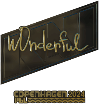 Sticker | w0nderful (Gold) | Copenhagen 2024