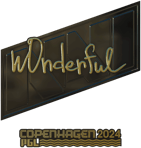 Sticker | w0nderful (Gold) | Copenhagen 2024