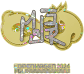 Sticker | MAJ3R (Glitter) | Copenhagen 2024