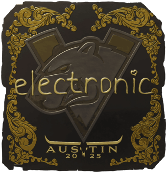 Sticker | electronic (Vàng) | Austin 2025