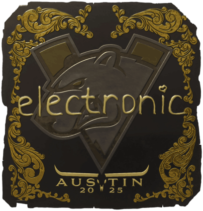 Sticker | electronic (dorada) | Austin 2025