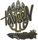 Sticker | tabseN (Gold) | Antwerp 2022 image