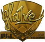 Sticker | gla1ve (Gold) | Krakow 2017 Sticker | gla1ve (Gold) | Krakow 2017 image