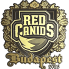 Sticker | RED Canids (Gold) | Budapest 2025 image