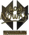 Sticker | noway (Gold) | Copenhagen 2024 image