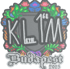 Sticker | kl1m (Embroidered) | Budapest 2025 Sticker | kl1m (Embroidered) | Budapest 2025 image