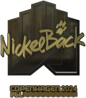 Sticker | NickelBack (Gold) | Copenhagen 2024 image