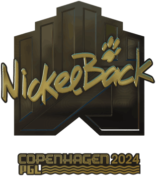 Sticker | NickelBack (ゴールド) | Copenhagen 2024