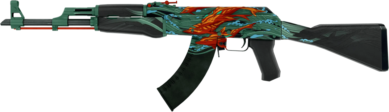 Preview image 1 of StatTrak™ AK-47 | Rache in Aquamarin (Fabrikneu)