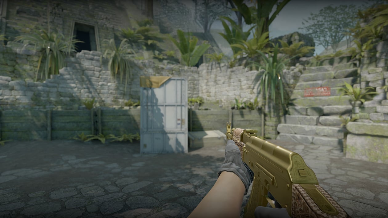 Preview image 7 of AK-47 | Gold Arabesque (Factory New)