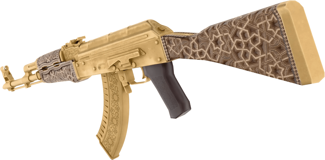 Preview image 3 of AK-47 | Gold Arabesque (Factory New)