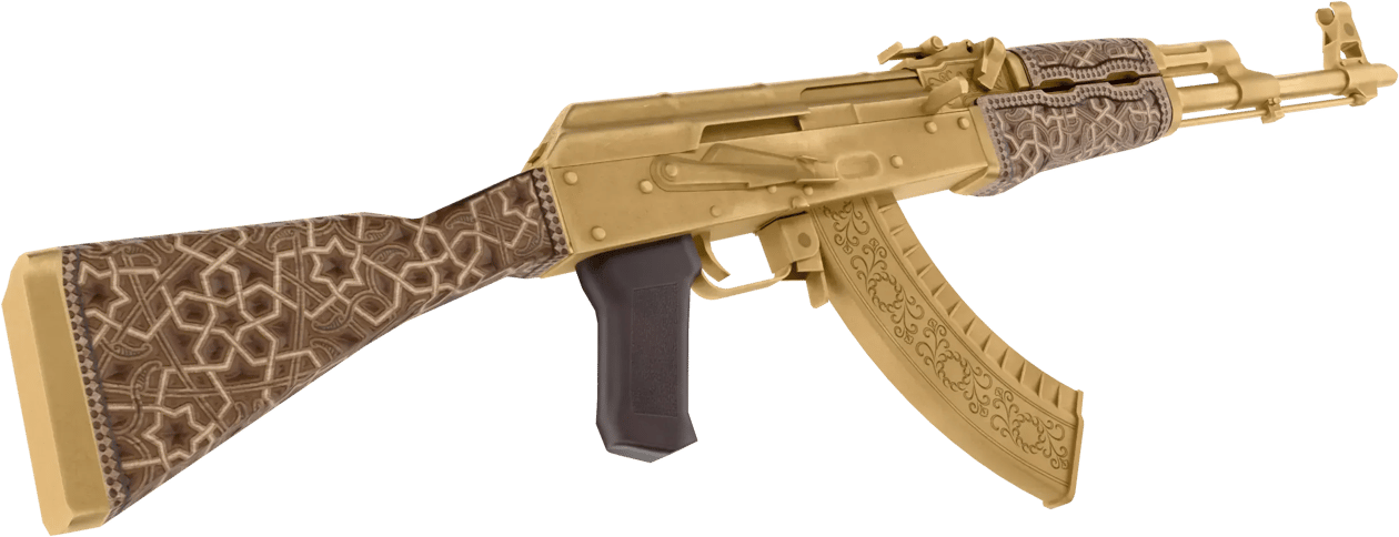 Preview image 4 of AK-47 | Gold Arabesque (Factory New)