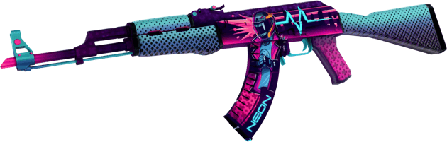 Preview image 2 of AK-47 | Neon Rider (Nuovo di fabbrica)
