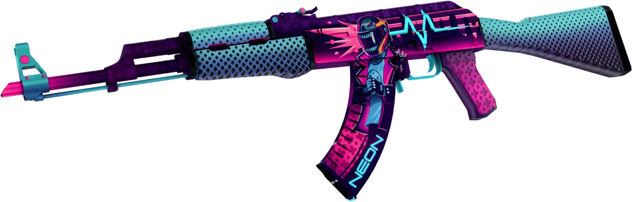 Preview image 2 of AK-47 | Neon Rider (Nuovo di fabbrica)