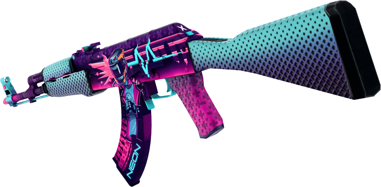 Preview image 3 of AK-47 | Neon Rider (Nuovo di fabbrica)