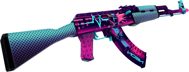 Preview image 4 of AK-47 | Neon Rider (Nuovo di fabbrica)
