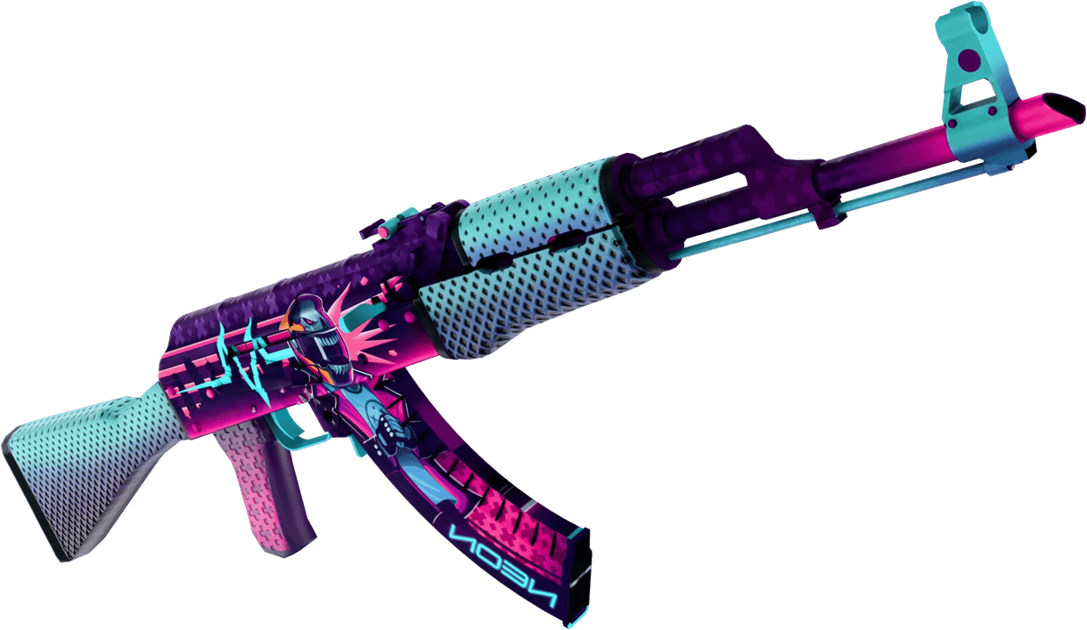 Preview image 5 of AK-47 | Neon Rider (Nuovo di fabbrica)