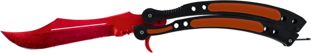 ★ Cuchillo Mariposa | Doppler Ruby (Recién fabricado)