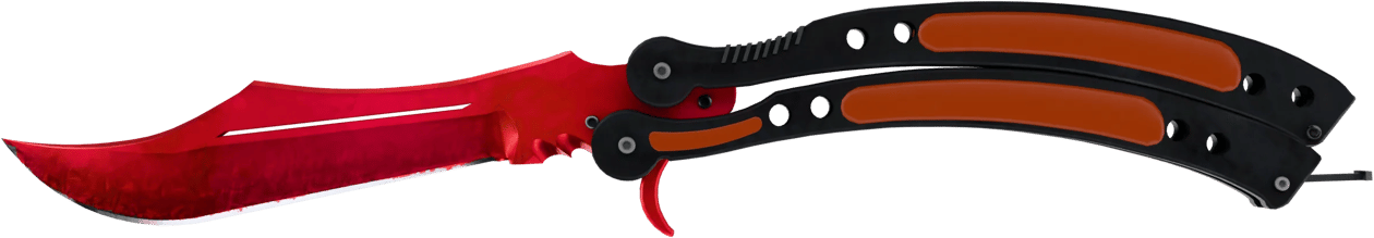 Preview image 1 of ★ StatTrak™ Nóż motylkowy | Doppler Ruby (prosto z fabryki)