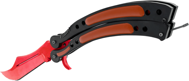 Preview image 3 of ★ Cuchillo Mariposa | Doppler Ruby (Recién fabricado)