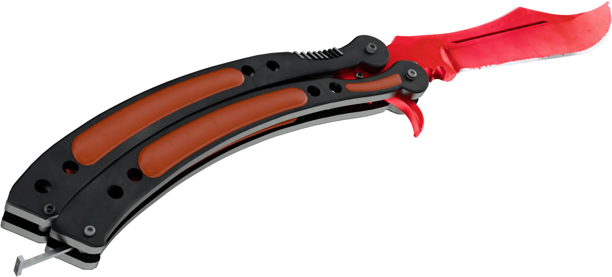 Preview image 4 of ★ StatTrak™ Nóż motylkowy | Doppler Ruby (prosto z fabryki)