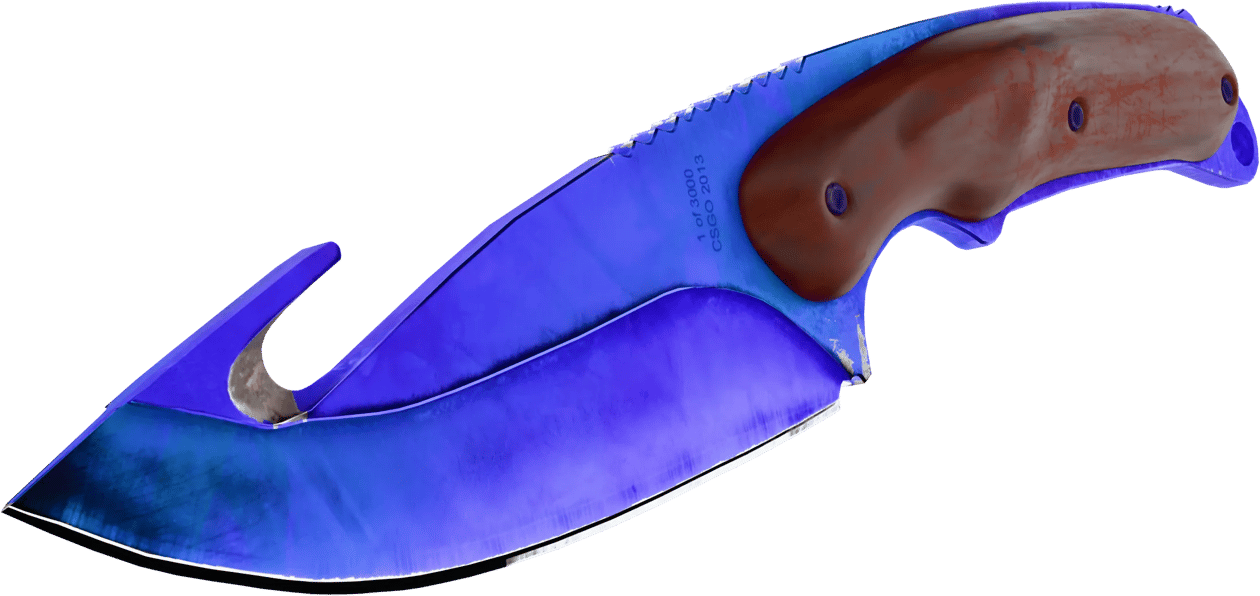 Preview image 2 of ★ StatTrak™ Gut Knife | Doppler Sapphire (Factory New)
