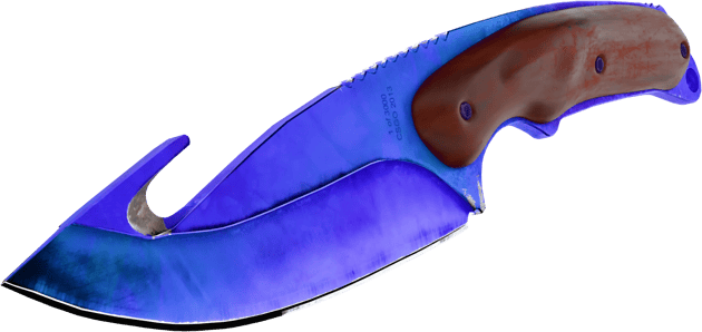 Preview image 2 of Faca Gut Hook (★) | Doppler Safira (Factory new)