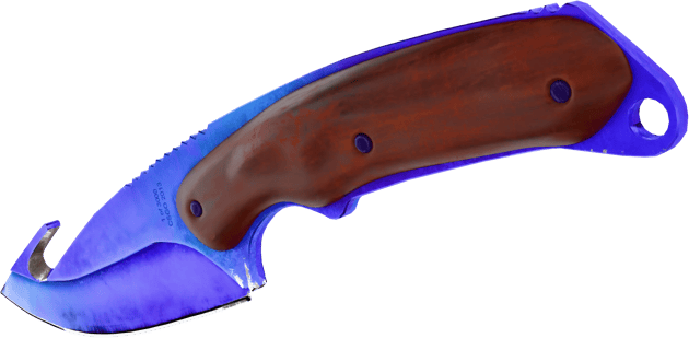 Preview image 3 of Faca Gut Hook (★) | Doppler Safira (Factory new)